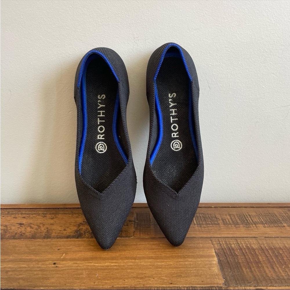 Rothy's Black The Point Shoes Flats 7.5